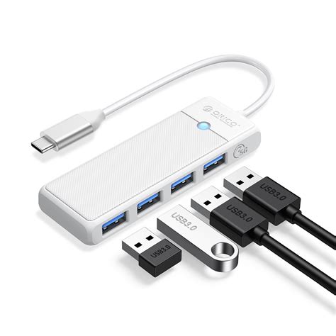 Usb C Hub With X Usb A Gbps Ports White Orico