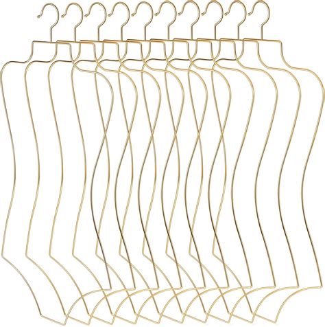Amazon Stylish Body Shape Bikini Hanger Wire Display Set Of Ten Metal Lingerie Hangers