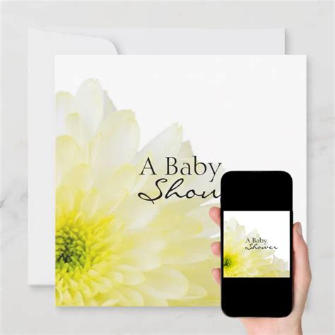 Flower Baby Shower Invitation | Zazzle