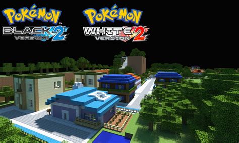 Pokemon Black and White 2 Unova Region in Minecraft Minecraft Map