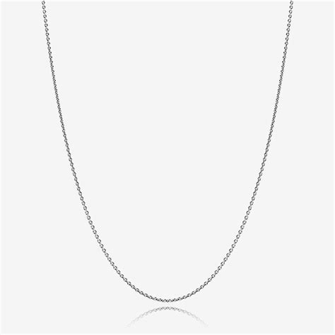 Adjustable Sterling Silver Chain Necklace Sterling Silver Pandora