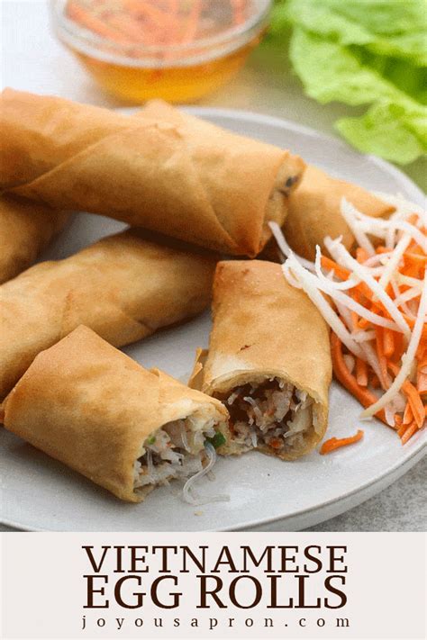 Vietnamese Egg Rolls Authentic Recipe Joyous Apron