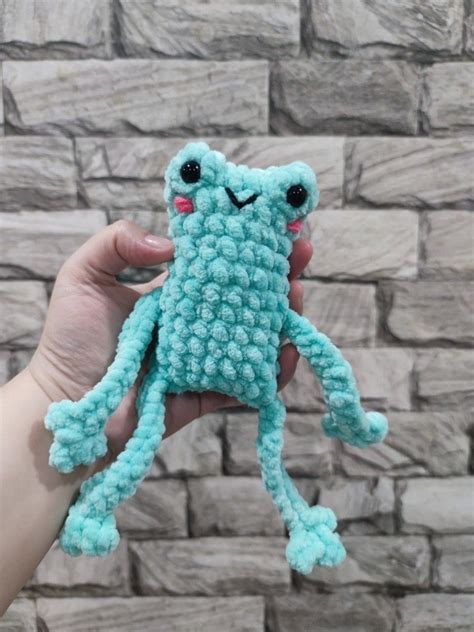 Crochet Leggy Frog Hobbies Toys Stationery Craft Handmade Craft