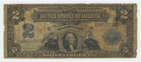 1932 1899 Two Dollar Silver Certificate