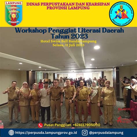 Workshop Penggiat Literasi Daerah Provinsi Lampung Tahun 2023