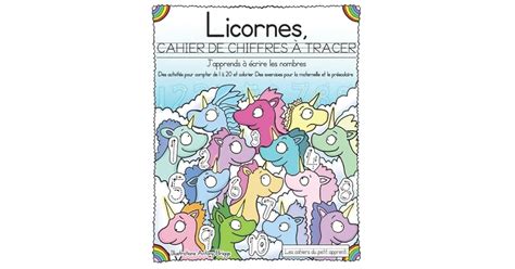 Licornes Cahier De Chiffres Tracer Des Activit S Pour Compter De 1 20