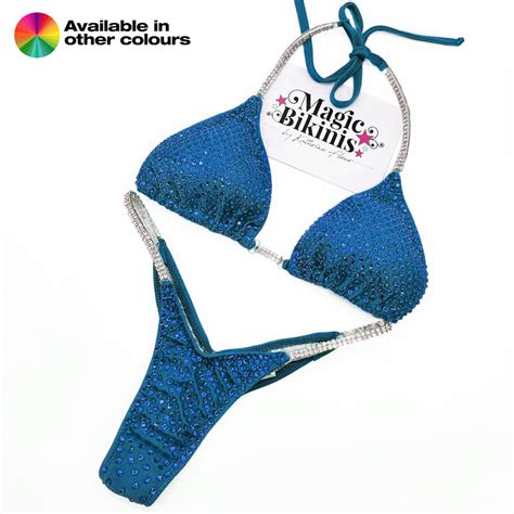 Quick Ship Bikini No 194 NPC Lycra With Connectors Magic Bikinis Custom Competition Suits