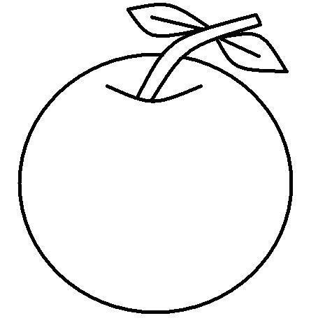 Desenhos Para Colorir Desenho De Laranja Para Imprimir E Pintar