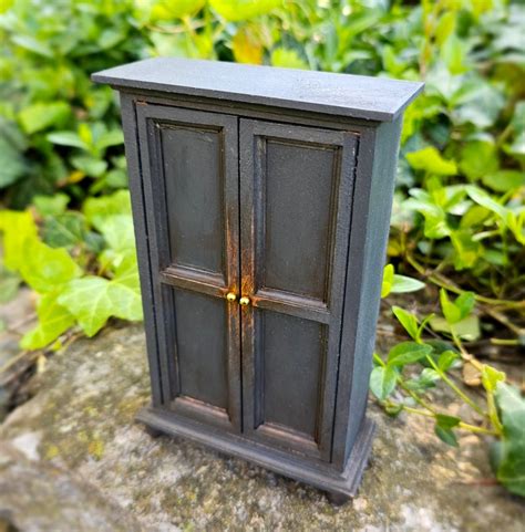 Miniature Armoire Miniature Cabinet Dollhouse Armoire Dollhouse