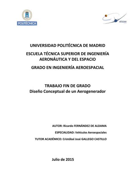 PDF Diseño conceptual de un aerogenerador TFG DOKUMEN TIPS