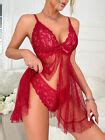 Womens Sexy Lingerie Sleepwear Nightwear Underwear Teddy Babydoll Lace Dress Set Ebay