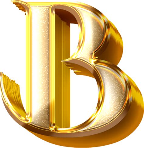 Download 3d Gold Effect Letter B For Free 2024