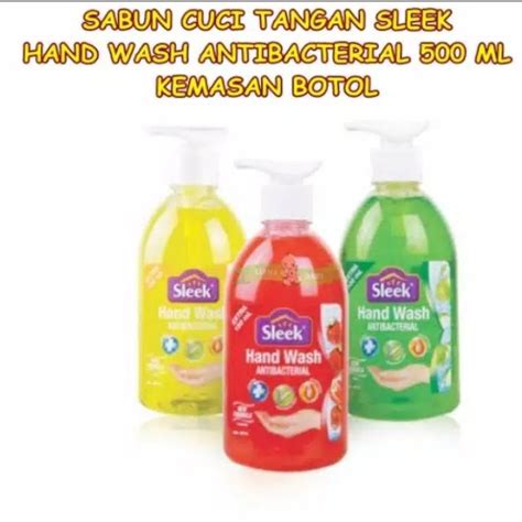 Jual Sabun Cuci Tangan Sleek Hand Wash Antibacterial Isi Ml Shopee