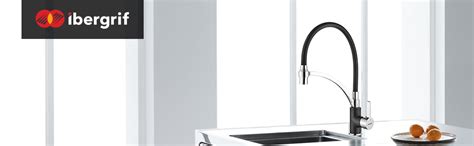 Ibergrif Pull Out Kitchen Tap With 2 Spray Function Sink Tap With