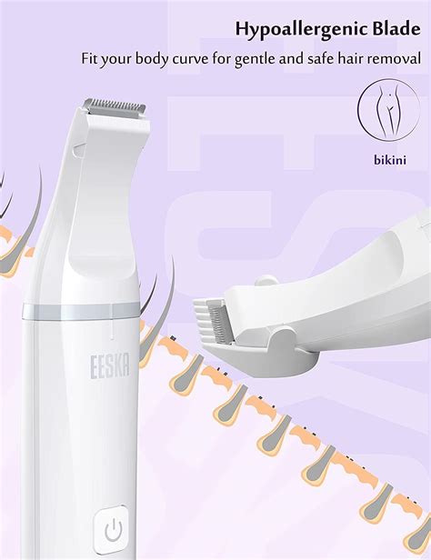 Recortadora de bikini para mujer afeitadora eléctrica para zona de bikini pelo púbico piernas