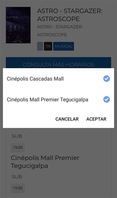 ASTRO 아스트로 Honduras on Twitter INFO Actualización de Cinepolis