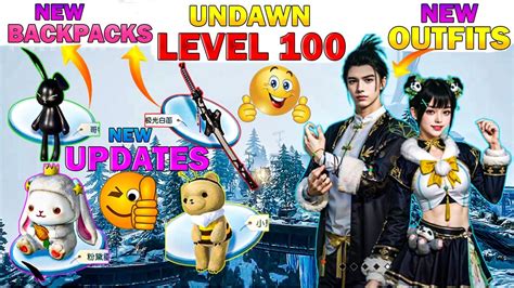 Undawn New Update Level New Outfits Backpacks Undawn Level