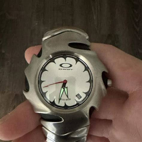 Oakley Blade 2 Watch With White Dial And Stain Steel Depop