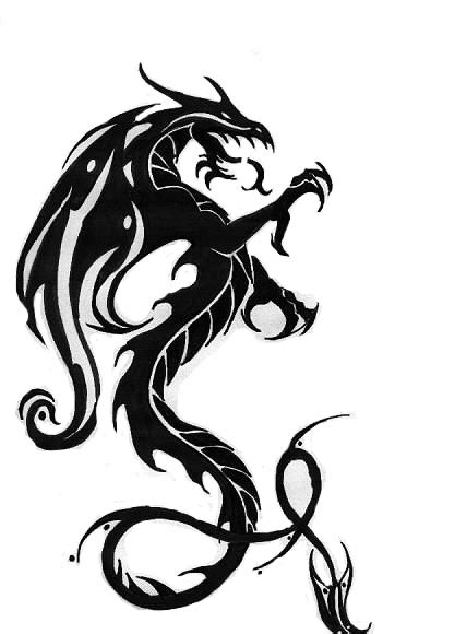 Fire Breathing Dragon Tattoo - ClipArt Best