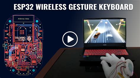 Gesture Controlled HID Bluetooth Keyboard using ESP32