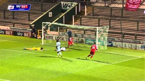 One Minute Highlights Yeovil Town V Crewe Alexandra Youtube