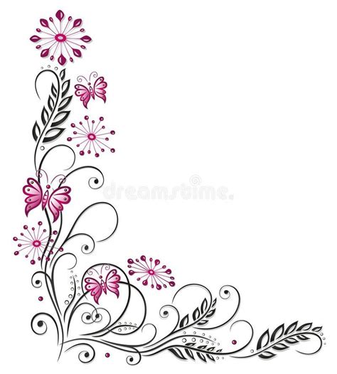 blumenranke vorlage titiandagung