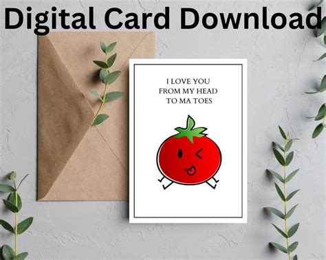 Pun Birthday Card Food Pun Card Digital Birthday Card Dad Etsy Israel