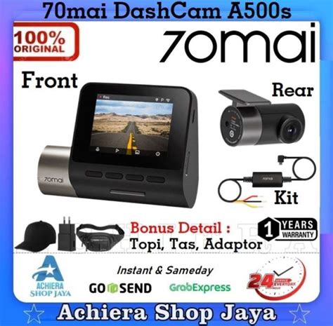 Promo 70mai Dash Cam Pro Plus A500s Set 1944p Gps Adas Front+rear ...