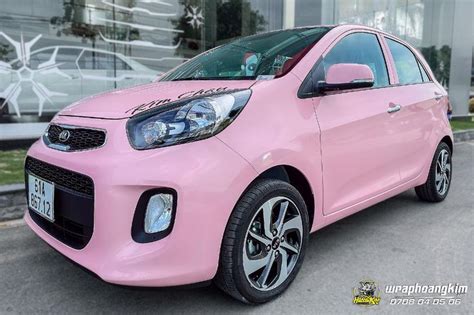 Kia Morning Full Wrap Gloss Pink Xe Màu Hồng