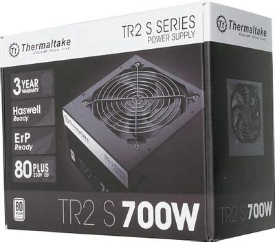 Блок питания Thermaltake TR2 S, 700Вт, 120мм, черный, retail [ps-trs ...