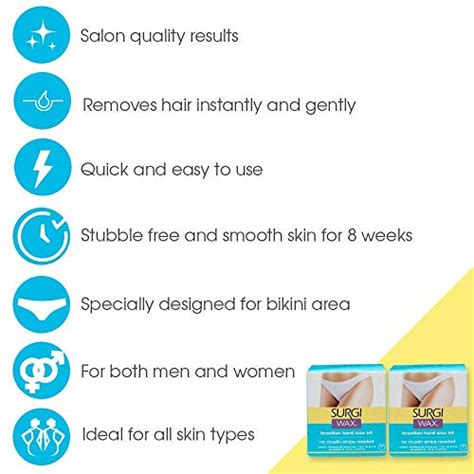 Surgi Wax Brazilian Waxing Kit For Private Parts Ounce Boxes Pack