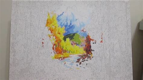 Раскраски по номерам 2: Процесс раскрашивания картины "Золотая осень ...