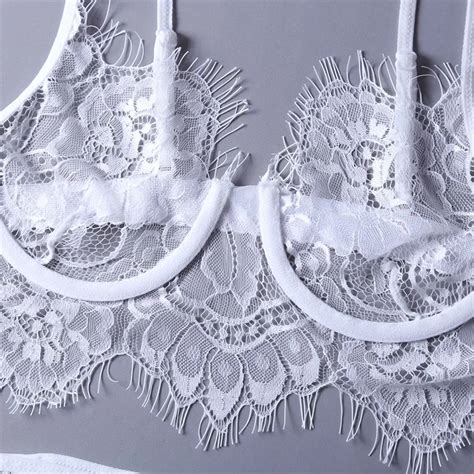 Wholesale Sexy Hot Transparent Women White Eyelash Lace Erotic Lingerie Buy Sexy Lingerie Sexy