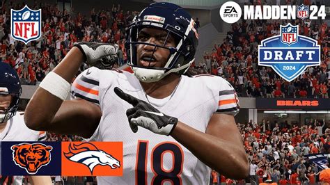 Madden Justin Fields Chicago Bears Vs Bo Nix Denver Broncos Nfl