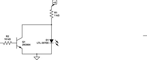 Light up an LED with an NPN transistor in active low? - Electrical Engineering Stack Exchange