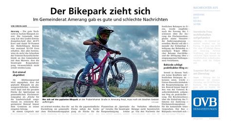 Der Bikepark Zieht Sich Ovb Heimatzeitungen