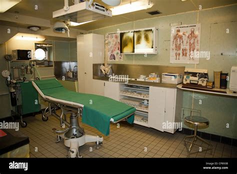 Sick Bay Inside The Royal Yacht Britannia Edinburgh Stock Photo