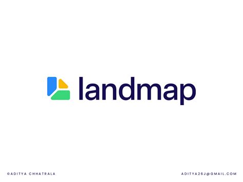 land map logo design :: Behance