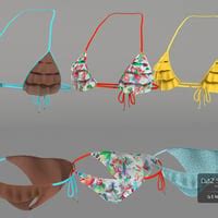 Frilly Triangle Bikini For Genesis Female S Daz D