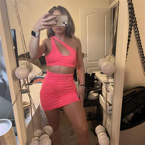 Shein Hot Pink Cut Out Dress Size XS Depop