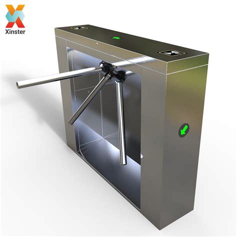 Rfid Card Reader Security Vertical Tripod Turnstile Gate With Qr Code