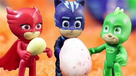 Play With Pj Masks Surprise Eggs Inside The Volcano Pj Masks