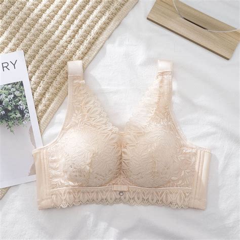 Summer Savings Clearance TAGOLD Womens Plus Size Bra Womens Solid Lace Lingerie Bras Plus