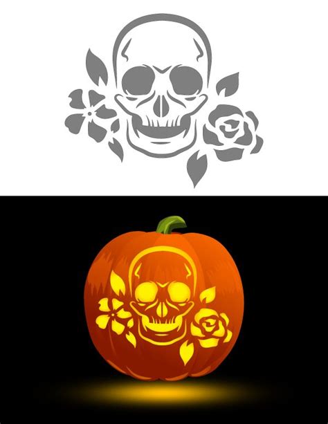 Printable Skull Pumpkin Stencils Printable And Enjoyable Learning