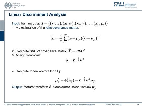 Lecture Notes In Pattern Recognition Episode 12 Discriminant