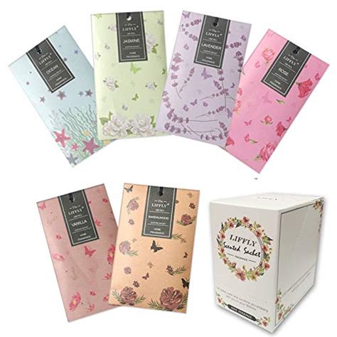 Liffly 14 Packs Scented Sachets For Drawers And Closets