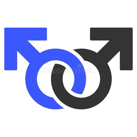 Icono Plano Del Símbolo Gay De Los Pares Ilustración del Vector Ilustración de plano flecha
