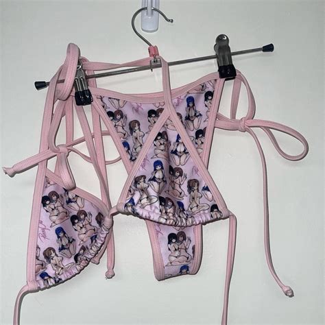 Waifu Bikini Set Original Print Original Depop