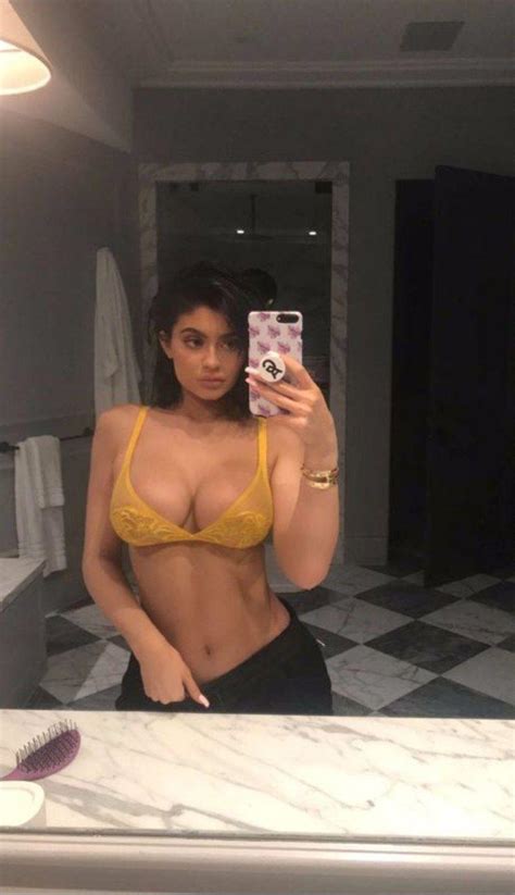 Kylie Jenner Sheer See Through Lingerie Nip Slip Set Leaked OnlyFans