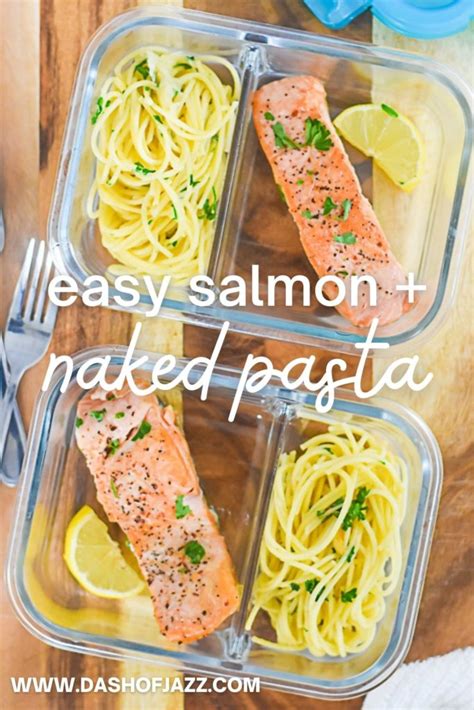 Simple Seared Salmon And Naked Pasta Dash Of Jazz
